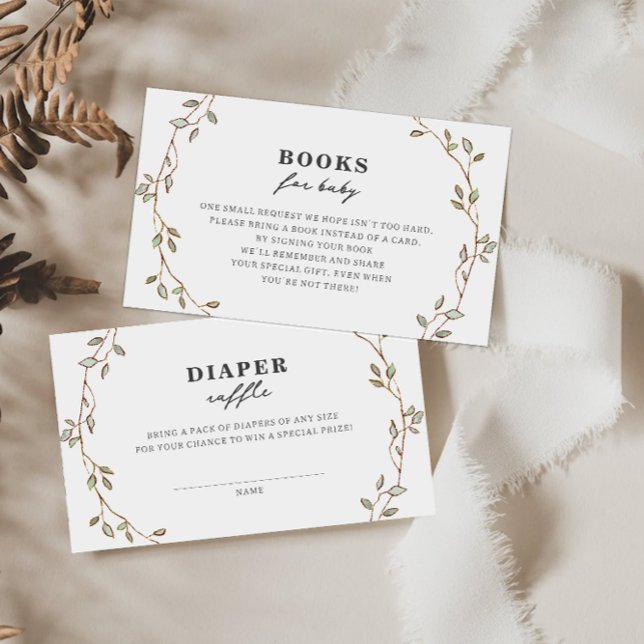 Tarjeta de envoltorio de pañal de hojas botánicas (Subido por el creador)