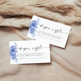 Tarjeta de envoltorio de pañal floral de porcelana