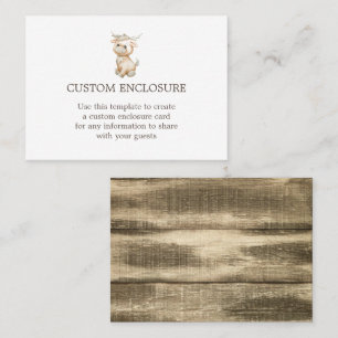 Tarjeta de envoltorio de Personalizado de reno acu