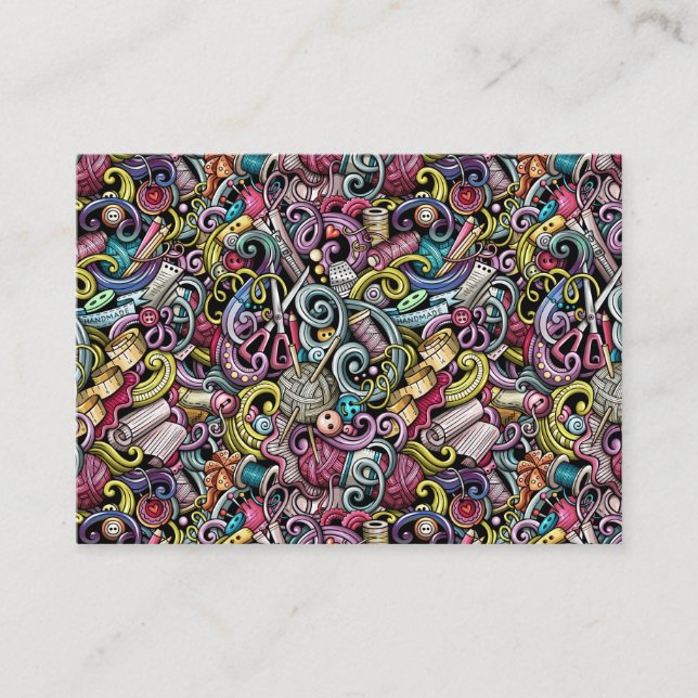 Tarjeta de envoltorio de punto de costura versión  (Anverso)