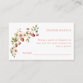 Tarjeta de envoltorio de Raffle de Diapé de Berry 