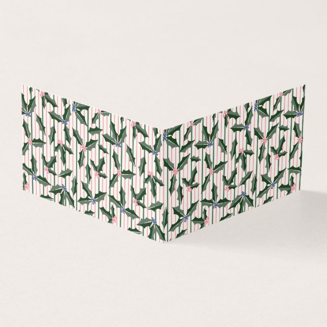 Tarjeta de envoltorio de regalo de navidad victori (Exterior)