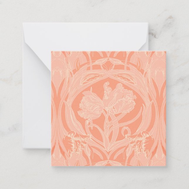 Tarjeta de envoltorio de regalo para tulipanes de  (Anverso)