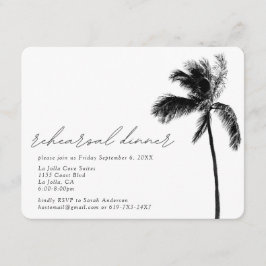 Tarjeta de envoltorio para Boda de cena de ensayo 