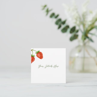 Tarjeta de envoltorio para Boda de Strawberry
