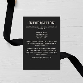 Tarjeta de envoltorio para Boda Skeleton Bones