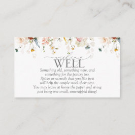 Tarjeta de envoltorio para la flor de jardín