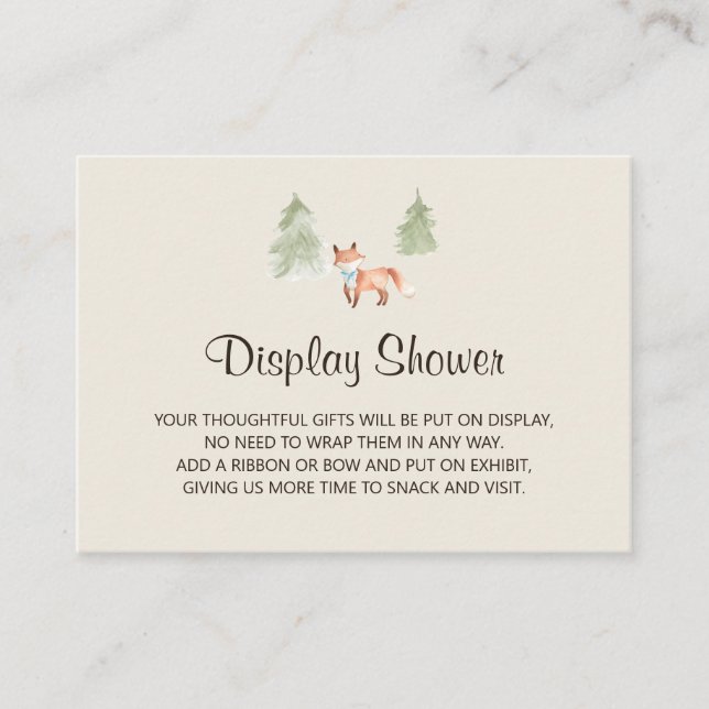 Tarjeta de envoltorio para la pantalla Woodland Fo (Anverso)