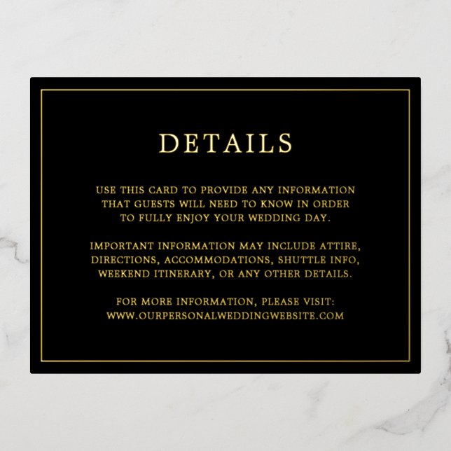 Tarjeta de envoltorio simple de Relieve metalizado (Anverso)