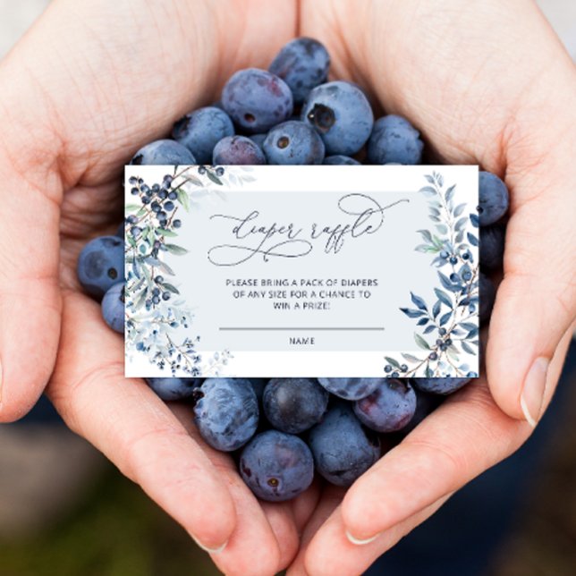 Tarjeta de envoltura Blueberries Diaper Raffle (Subido por el creador)