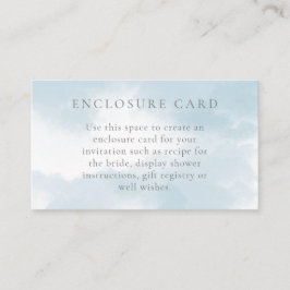 Tarjeta de envoltura Cloud Nueve Bridal Shower