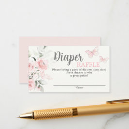 Tarjeta de envoltura de Baby Shower Diaper Raffle 