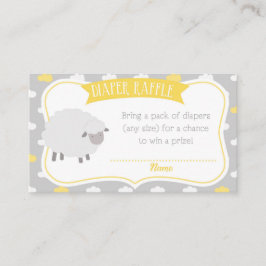 Tarjeta de envoltura de barrido y pañal de nube Ra