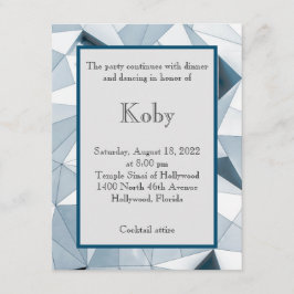 Tarjeta de envoltura de blues triangular