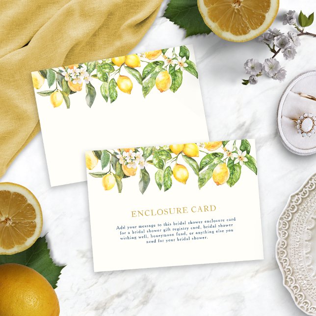Tarjeta de envoltura de limón (Lemon Enclosure Card
)