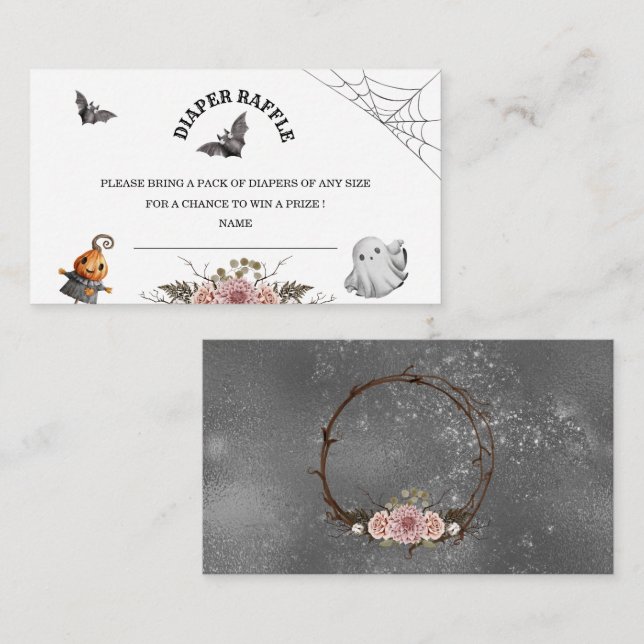 Tarjeta de envoltura de rastrillo de pañales para  (Anverso / Reverso)