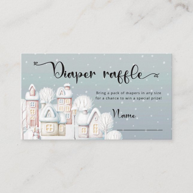 Tarjeta de envoltura de rayón de pañales para la d (Anverso)