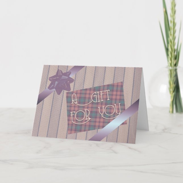 Tarjeta de envoltura de regalo (Anverso)