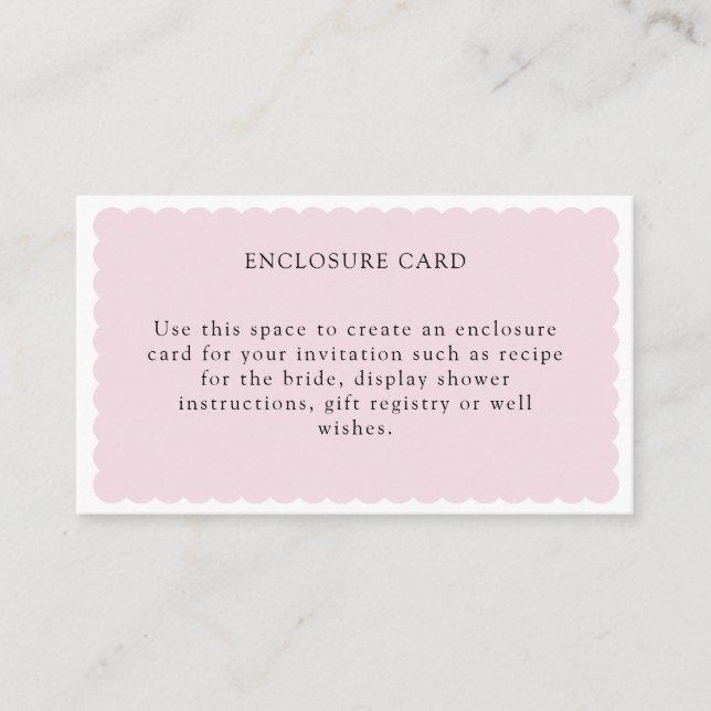 Tarjeta de envoltura Floral Bridal Tea Bridal Show (Anverso)