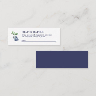 Tarjeta de envoltura Mini Raffle Blueberry Diaper