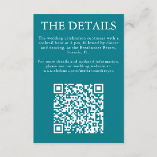 Tarjeta de envoltura monográfica Verde azulada clá