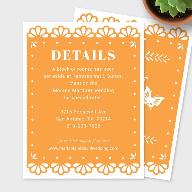 Tarjeta de envoltura Papel Picado (Subido por el creador)