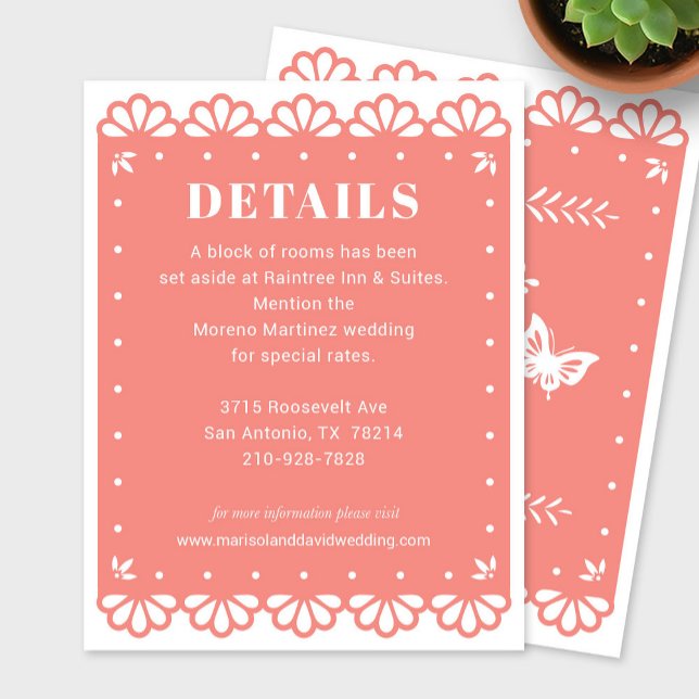 Tarjeta de envoltura Papel Picado (Subido por el creador)