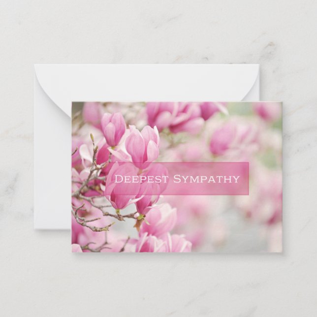 Tarjeta de envoltura para la simpatía de Magnolia  (Anverso)