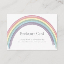 Tarjeta de envoltura Rainbow Baby Shower