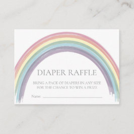 Tarjeta de envoltura Rainbow Baby Shower Diaper Ra