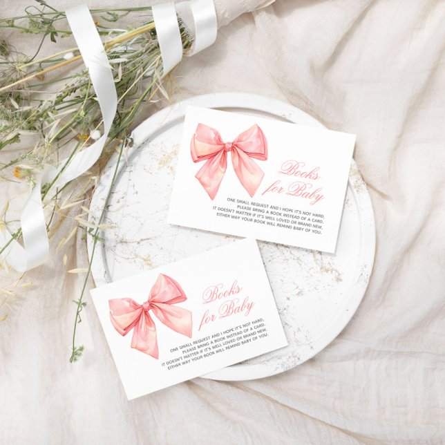 Tarjeta de envoltura Rubor Pink Bow para bebé (Subido por el creador)