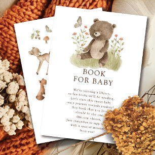 Tarjeta de envoltura Woodland Wonder Bear Book par
