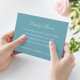 Tarjeta de envolvente azul para Personalizado de d