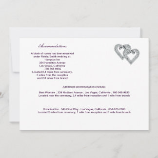 Tarjeta de envolvente de cinta de lavanda para per