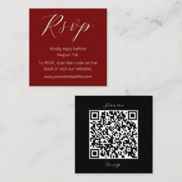 Tarjeta de envolvente expresiva en negro y rojo