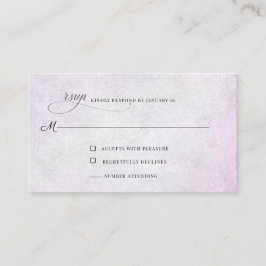 Tarjeta de envolvente Lavender Gray RSVP