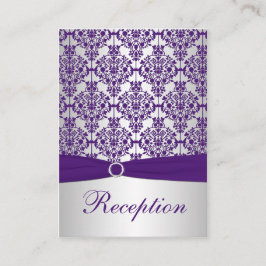 Tarjeta de envolvente para damascos plateados y mo