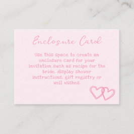 Tarjeta de envolvente para ducha de novia con marc