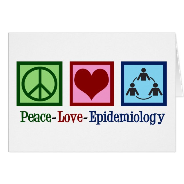 Tarjeta de Epidemiología de Amor por la Paz (Anverso (Horizontal))