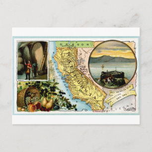 Tarjeta de época de California 1889