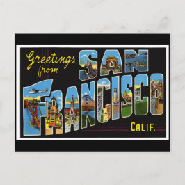 Tarjeta de época de San Francisco