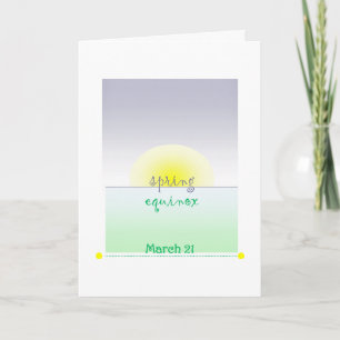 tarjeta de equinoccio de primavera