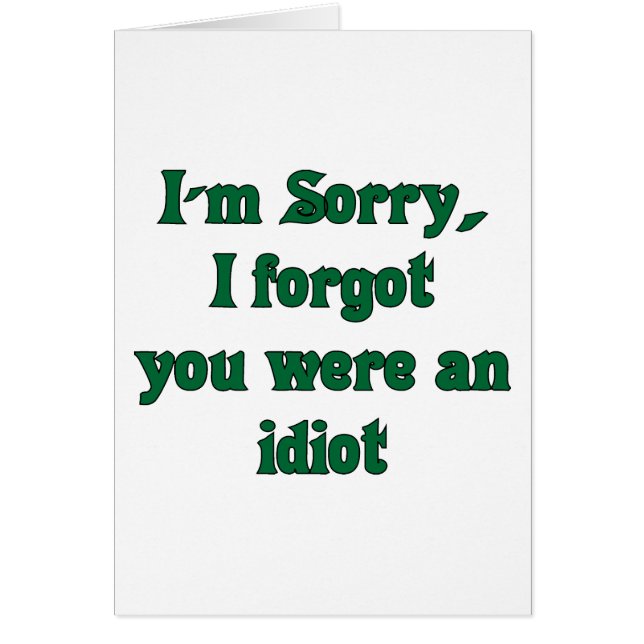 Tarjeta de error (Frente)