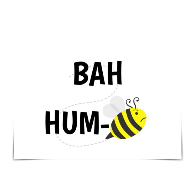 Tarjeta de error "Bah Humbug" con Cranky Bee (Subido por el creador)