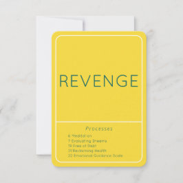 Tarjeta de escala de guía emocional Revenge Yellow
