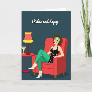 Tarjeta de escapada del día de la madre con estilo