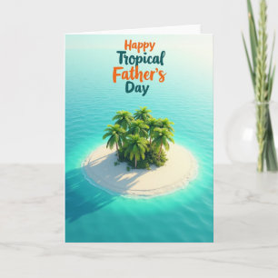 Tarjeta de Escape del Día de los Padres de la Isla