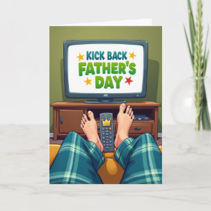 Tarjeta de escena acogedora del Día del Padre
