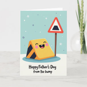 Tarjeta de escena blocky del dulce día del padre