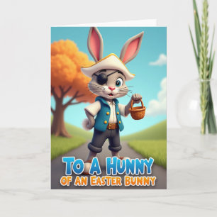 Tarjeta de escena de aventura de conejo